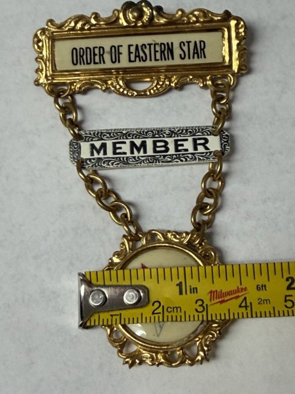 Order Of The Eastern Star OES Member Pin Brooch Masonic Badge But Vintage - Picture 4 of 9